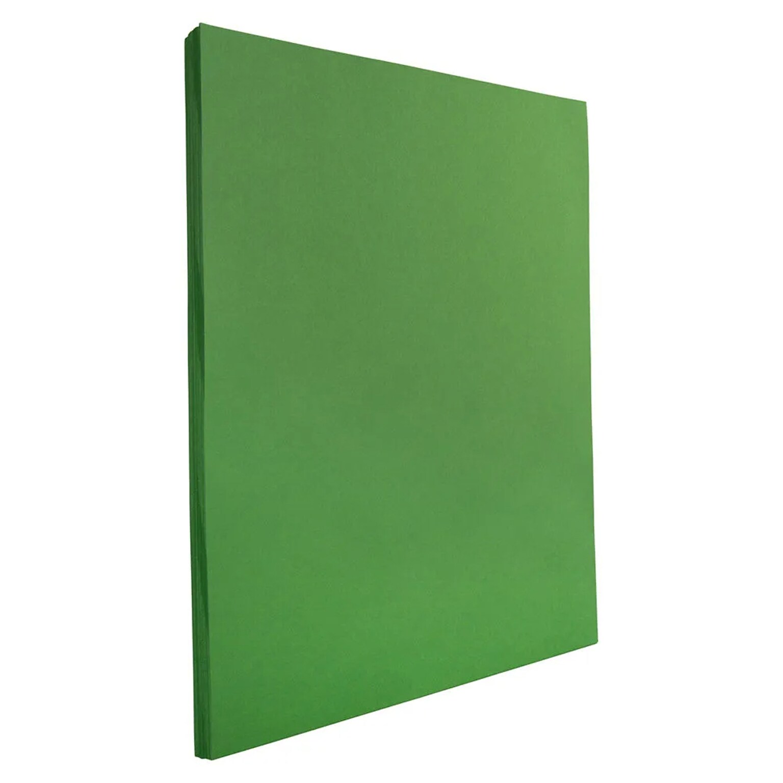 JAM Paper 30% Recycled Smooth Colored Paper, 24 lbs., 8.5 x 11, Green Recycled, 50 Sheets/Pack (104083A)