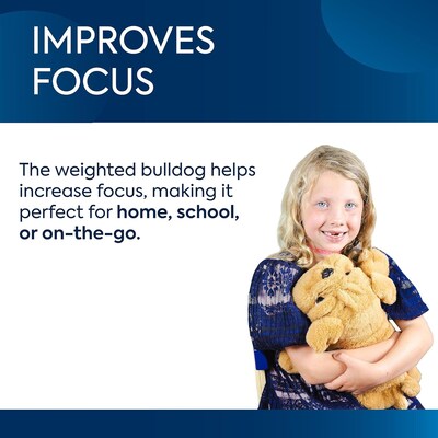 Bouncyband Happy Hugs Sensory Weighted Plush Bulldog (BBALPBD)