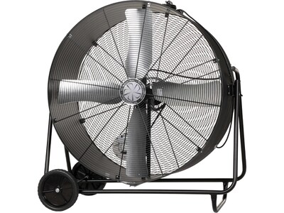 TPI PBXS Series 48" Oscillating Industrial Portable Floor Fan, 1-Speed, Black (08213502)