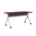 Safco Rumba Training Room Table, 30 x 60, Biltmore Cherry (RBA6030FLSLBMCH)