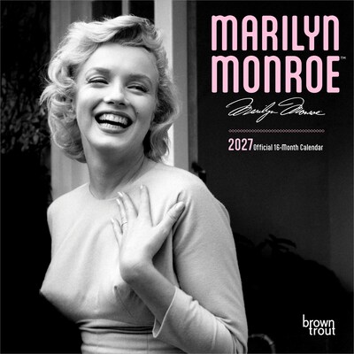 2027 BrownTrout Marilyn Monroe 7 x 7 Monthly Wall Calendar (9798330714834)