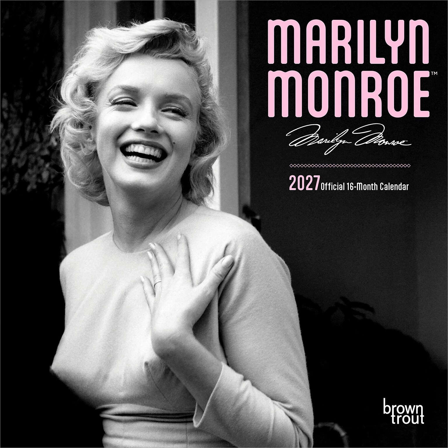 2027 BrownTrout Marilyn Monroe 7 x 7 Monthly Wall Calendar (9798330714834)