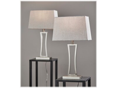 Simplee Adesso Camila Table Lamp, Brushed Steel, 2/Pack (SL1151-22)