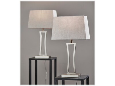 Simplee Adesso Camila Table Lamp, Brushed Steel, 2/Pack (SL1151-22)