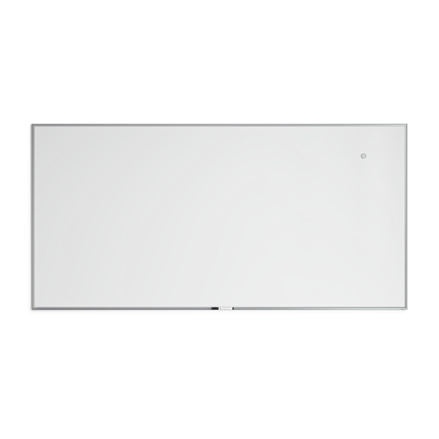 U Brands Magnetic Porcelain Dry-Erase Whiteboard, Aluminum Frame, 8 x 4 (4902U00-01)