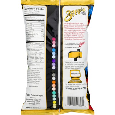 Zapps Gluten Free Voodoo Kettle Style Potato Chips, 2 oz., 25/Box (220-02556)