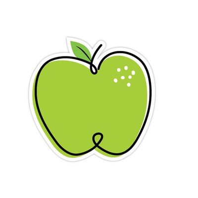 Creative Teaching Press Core Décor Doodle Apples Designer Cut-Outs, 36/Pack, 3 Packs/Bundle (CTP10420-3)