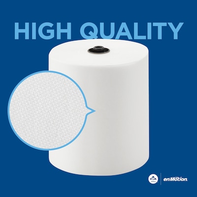 enmotion Recycled Recycled Hardwound Paper Towels, 1-ply, 700 ft./Roll, 6 Rolls/Carton (89430)