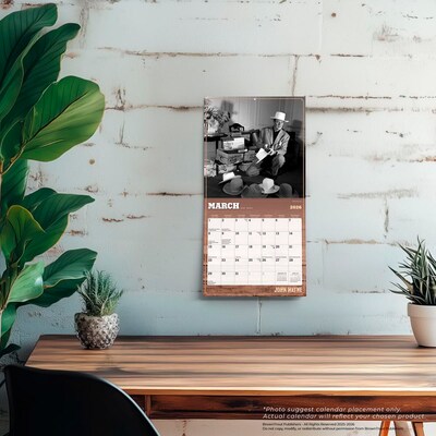 2026 BrownTrout John Wayne 7" x 7" Monthly Wall Calendar (9798330701803)
