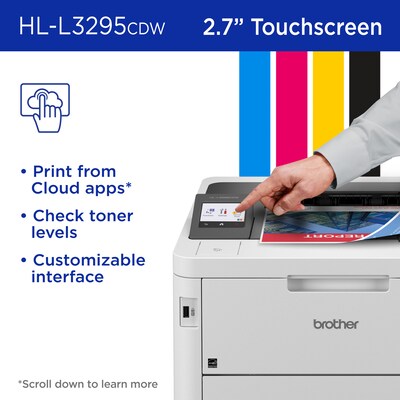 Brother HL-L3295CDW Wireless Compact Digital Color Printer, Refresh Subscription Eligible