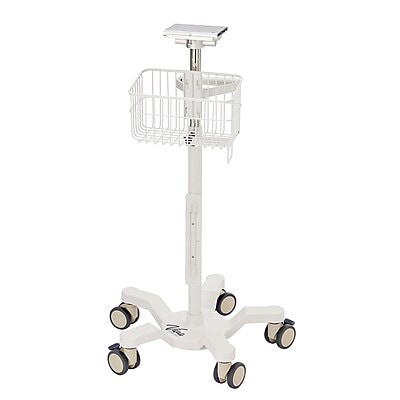 Viva Comfort Universal Vital Sign Monitor Mobile Stand with Mounting Plate, White (ADIME912-C-MP-08-MK)