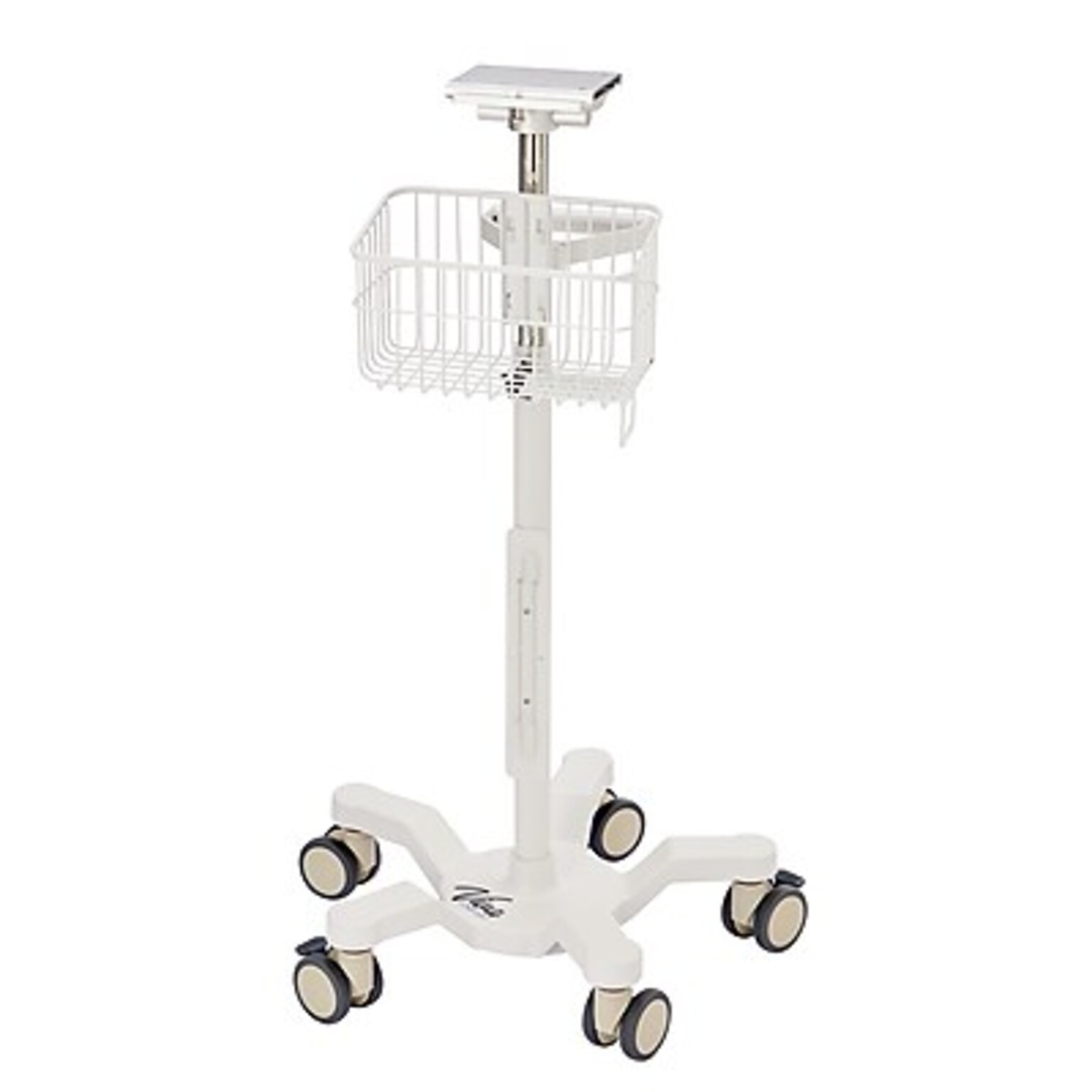 Viva Comfort Universal Vital Sign Monitor Mobile Stand with Mounting Plate, White (ADIME912-C-MP-08-MK)