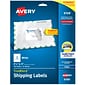 Avery TrueBlock Inkjet Shipping Labels, 3-1/2" x 5", White, 4 Labels/Sheet, 25 Sheets/Pack (8168)