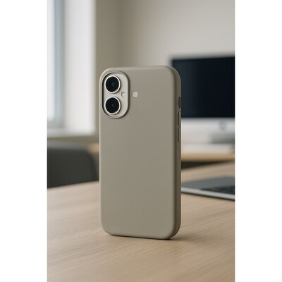 SaharaCase Indy Series MagSafe Compatible Phone Case for iPhone 17, Shock Absorbing, Sand Gray (CP00931)