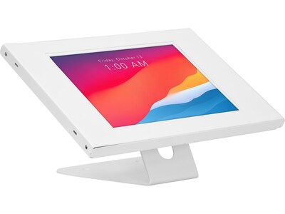 Mount-It! Adjustable Anti-Theft iPad Countertop Stand/Wall Mount, White (MI-3775W_G10)