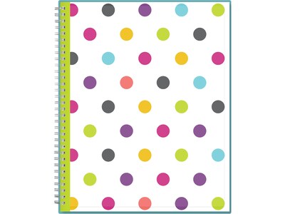 2023-2024 Blue Sky Dots 8.5 x 11 Academic Weekly & Monthly Teacher Planner, Plastic Cover, Multico