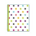 2023-2024 Blue Sky Dots 8.5 x 11 Academic Weekly & Monthly Teacher Planner, Plastic Cover, Multicolor (100330-A24)