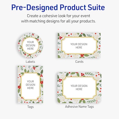 Avery Rectangle Multipurpose Labels, 2-1/3" x 3-3/8", White, 80/Pack (19479370453)