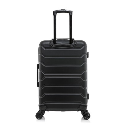 InUSA Trend 2-Piece Hardside Spinner Luggage Set, TSA Checkpoint Friendly, Black (IUTRE0SM-BLK)