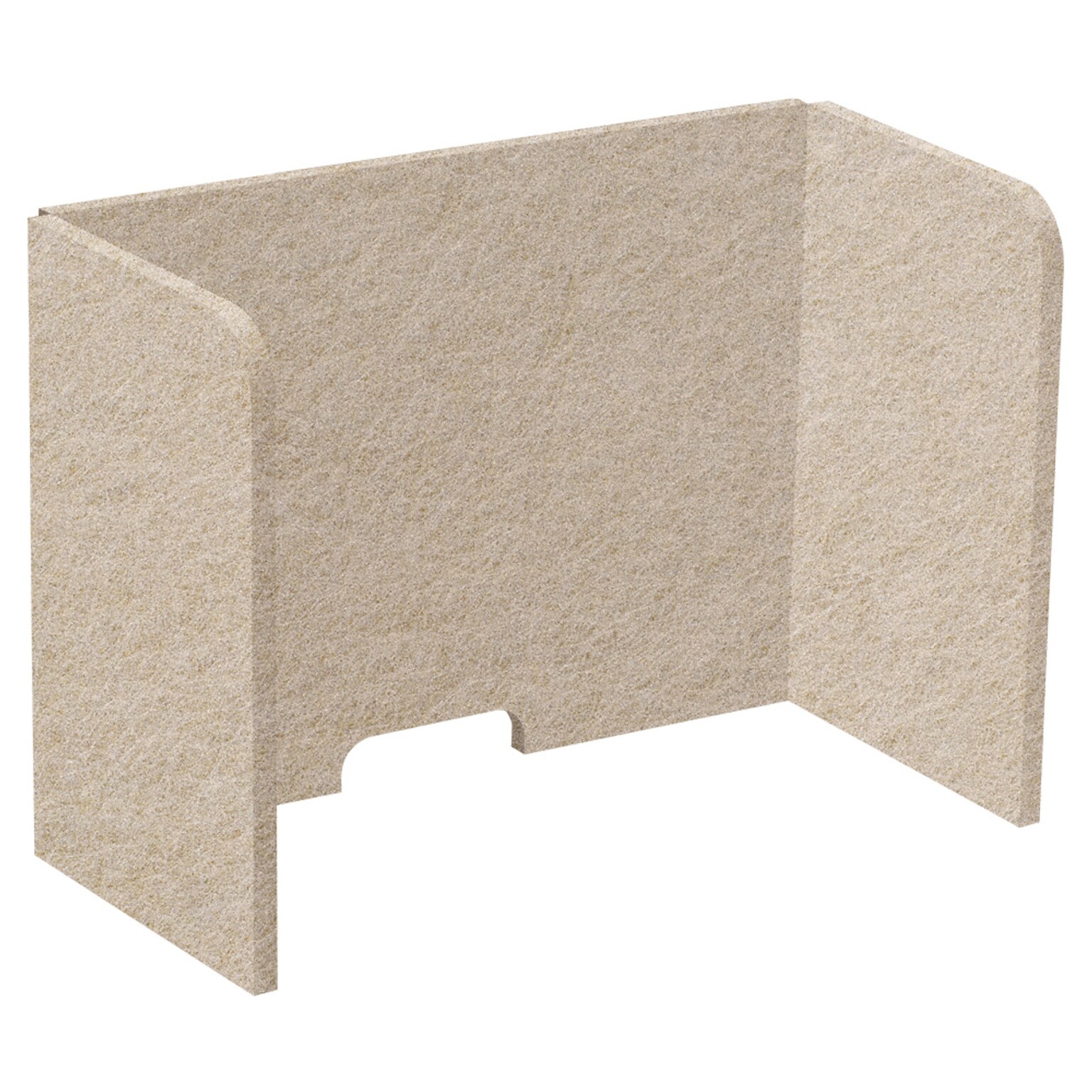Versare SoundSorb Foldable Fabric Freestanding Privacy Panel, 18H x 24W, Beige (DS7826123-1)