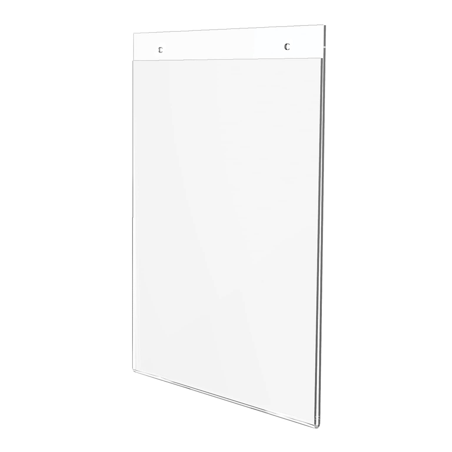 Deflecto Classic Image Wall Mount Sign Holder, Clear Plastic (68201) (DEF68201)