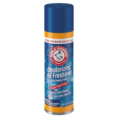 Arm & Hammer Baking Soda Air Freshener, Light Fresh, 7 oz. Aerosol, 12/Carton (3320094170CT)