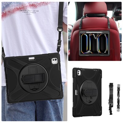 SaharaCase Raider-X Series Heavy Duty Case for iPad Pro 13" (M4 2024/M5 2025), Scorpion Black (TB00386)