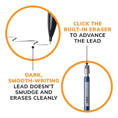 BIC Xtra Precision Mechanical Pencils, 0.5mm, #2 Hard Lead, 24/Pack (MPLMFP241-BLK)