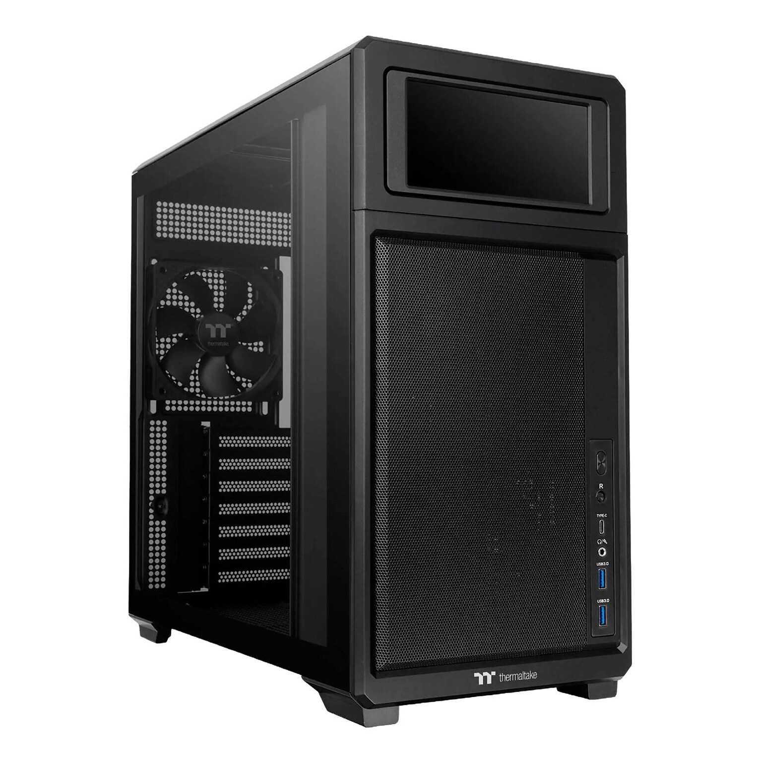 Thermaltake TR300 TG ATX Mid Tower Computer Case, Black (CA-11M-00M1WN-01)
