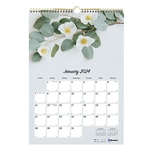 2024 Blueline Romantic 12 x 17 Monthly Wall Calendar (C173122)