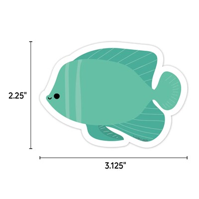 Creative Teaching Press Sea Friends School of Fish Designer Cut-Outs, 36/Pack, 3 Packs/Bundle (CTP11058-3)