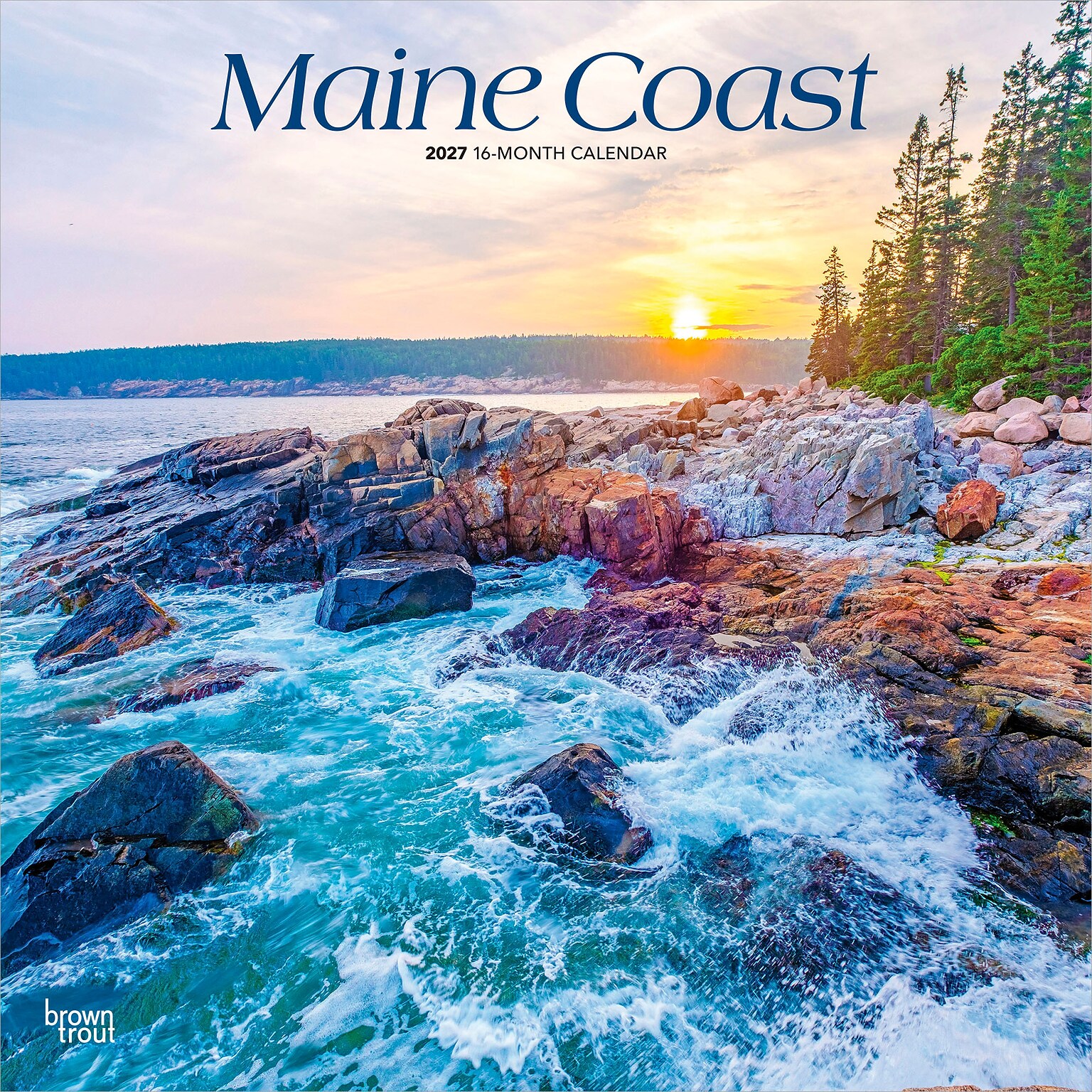 2027 BrownTrout Maine Coast 12 x 12 Monthly Wall Calendar (9798330710645)