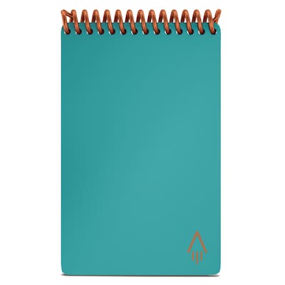 Rocketbook Mini Reusable Smart Notepad, 3.5 x 5.5, Dot-Grid Ruled, 48 Sheets, Teal (EVR-M-RC-CCE-F