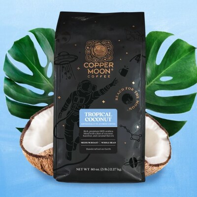 Copper Moon Tropical Coconut Beans Coffee, Medium Roast, 32 oz. (260164 - BAG)