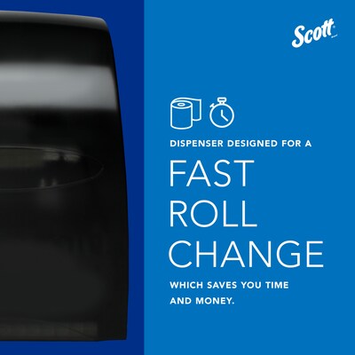 Scott Essential Hardwound Towel Dispenser, Black (46253)