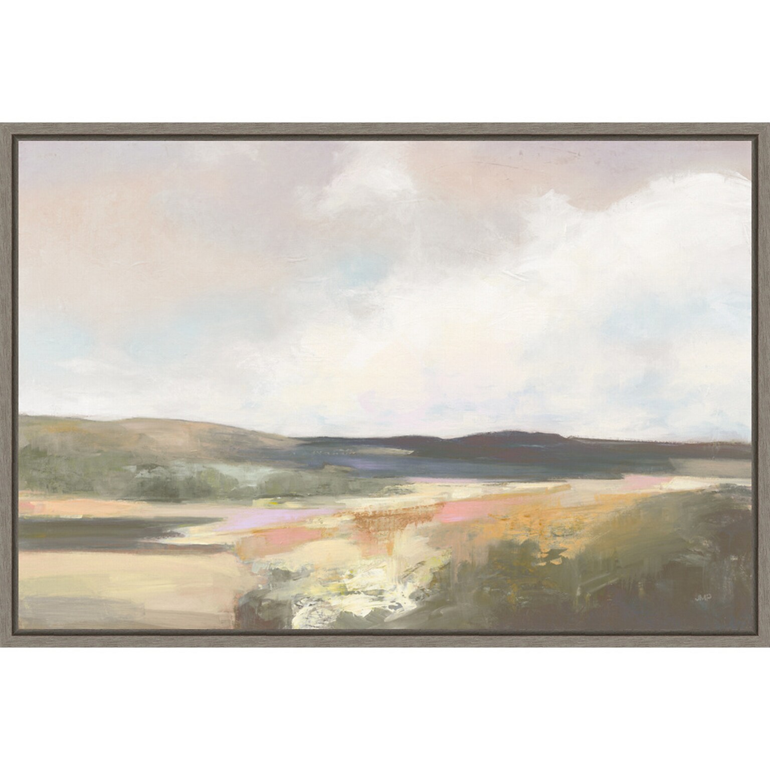 Amanti Art Dawn by the Water by Julia Purinton Framed Canvas Wall Art Print, 33 x 23 (A42677469949)
