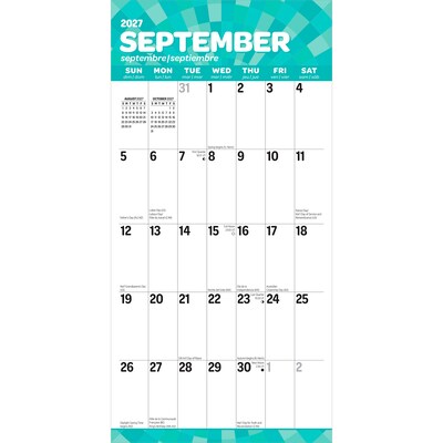 2027 BrownTrout Large Print 12" x 12" Monthly Wall Calendar (9798330712755)