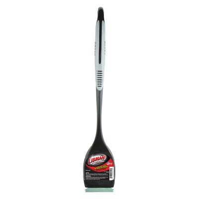 Libman Long Handle Grill Brush with Scraper, Brass Fibers, 18 Black & Gray (0529)