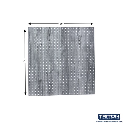Triton Products High Density, Thermally Fused Laminate, Decorative Pegboard, Set of 2 (024-SB)