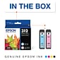 Epson 312 Cyan/Magenta/Yellow Standard Yield Ink Cartridge (T312923-S)