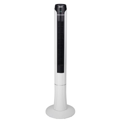 Techni Home Oscillating Tower Fan, 3 Speed, White/Black (RTA-48T-FAN)