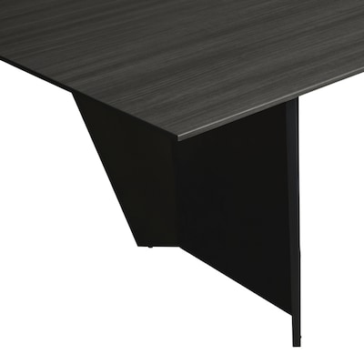 Regency Array 144"W x 48"D Conference Table with Grommet, Ash Grey/Black (ACT14448AGBK)