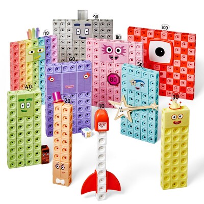 hand2mind MathLink Cubes Activity Set Numberblocks Heroes (96930)