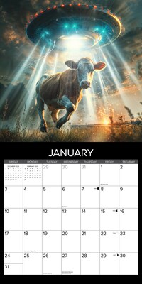 2027 Willow Creek Cow Abductions 12" x 12" Monthly Wall Calendar (59876)