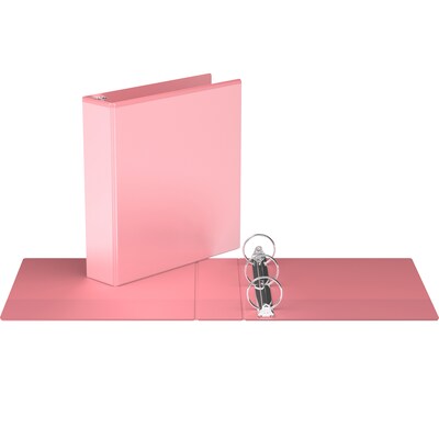 Davis Group, 2, 8.5 x 11, Round Ring View Binder, Pastel Color, Blush, 6/Pack (7413-11-06)