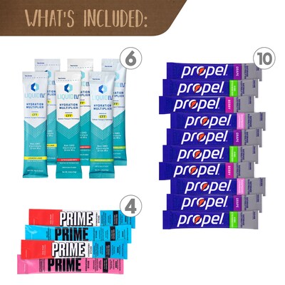 Snack Box Pros Drink Mix Packets w/Electrolytes, 50 Packets/Box (700-00165)