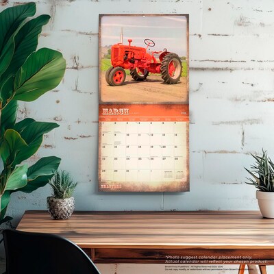 2026 BrownTrout Vintage Tractors 12" x 12" Monthly Wall Calendar (9798330705948)