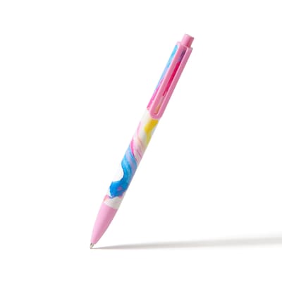 U Brands Laguna Retractable Pens, Bold Point, 1.0mm, Black Ink, 6/Pack (7316U06-48)