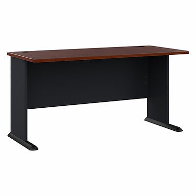 Bush Business Furniture Cubix 60W Desk, Hansen Cherry/Galaxy (WC90460A)