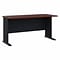 Bush Business Furniture Cubix 60W Desk, Hansen Cherry/Galaxy (WC90460A)